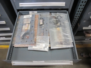 STANLEY VIDMAR HEAVY DUTY 11-DRAWER PARTS CABINET W/ CONTENTS (W-50) LOADING & HANDLING FEE $25-